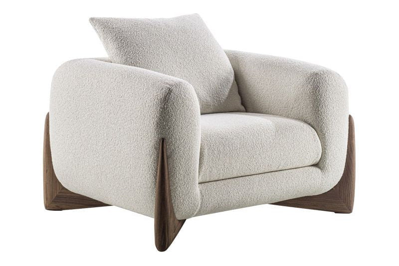 Luna Bouclé Chair Italian-Inspired Minimal Luxury Design