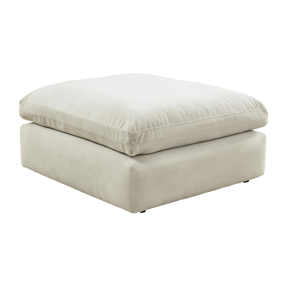 Sophie Light Grey Oversized Ottoman