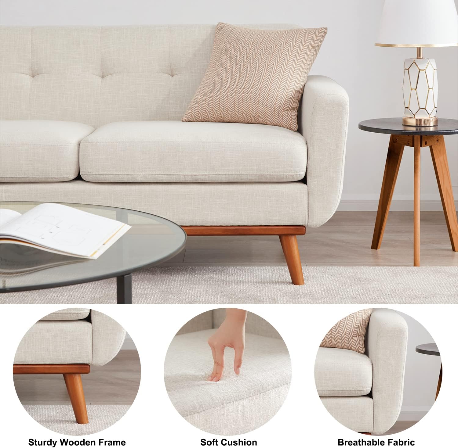 Harmony Beige Loveseat