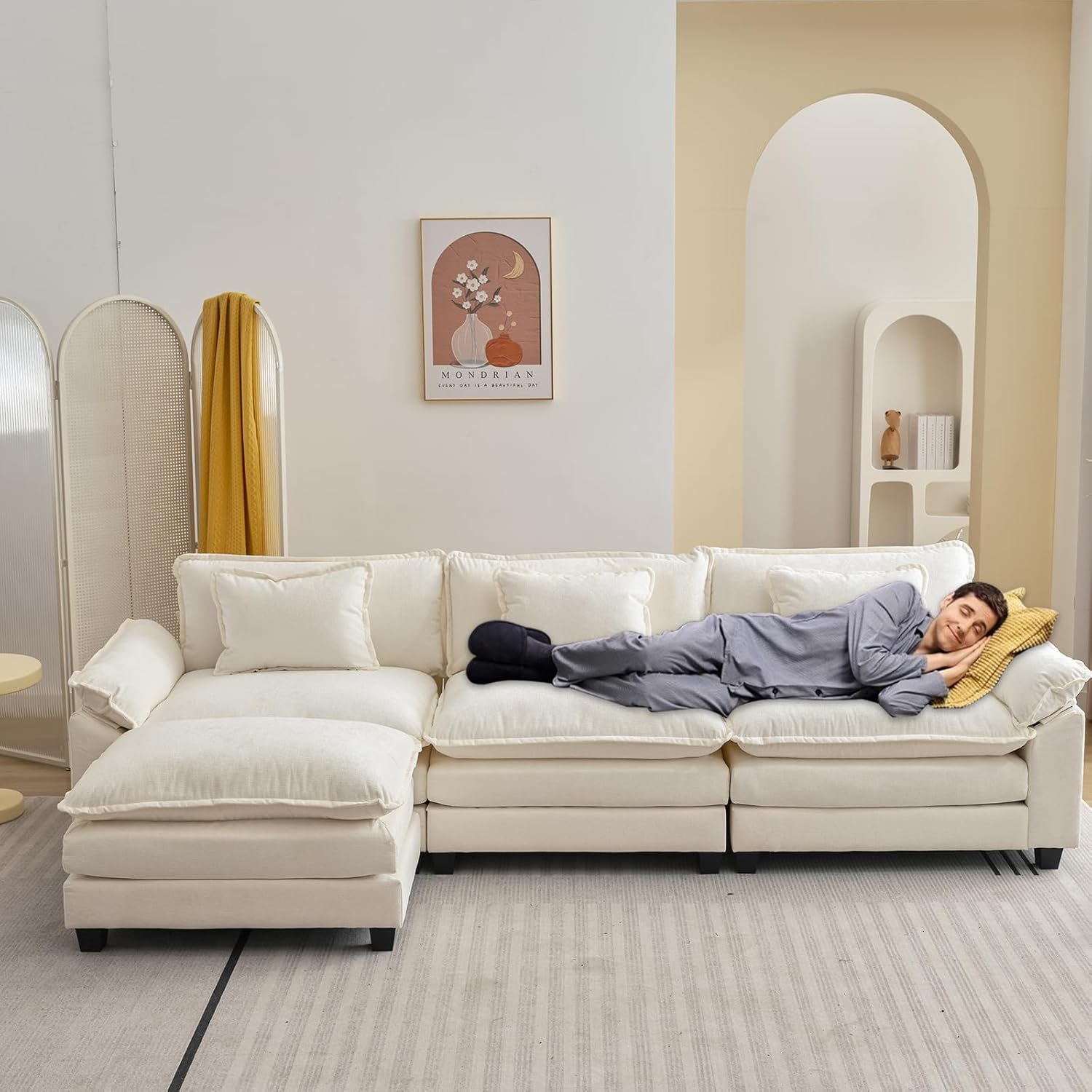 Dream Mellow™ Chenille Double Cushion Sofa