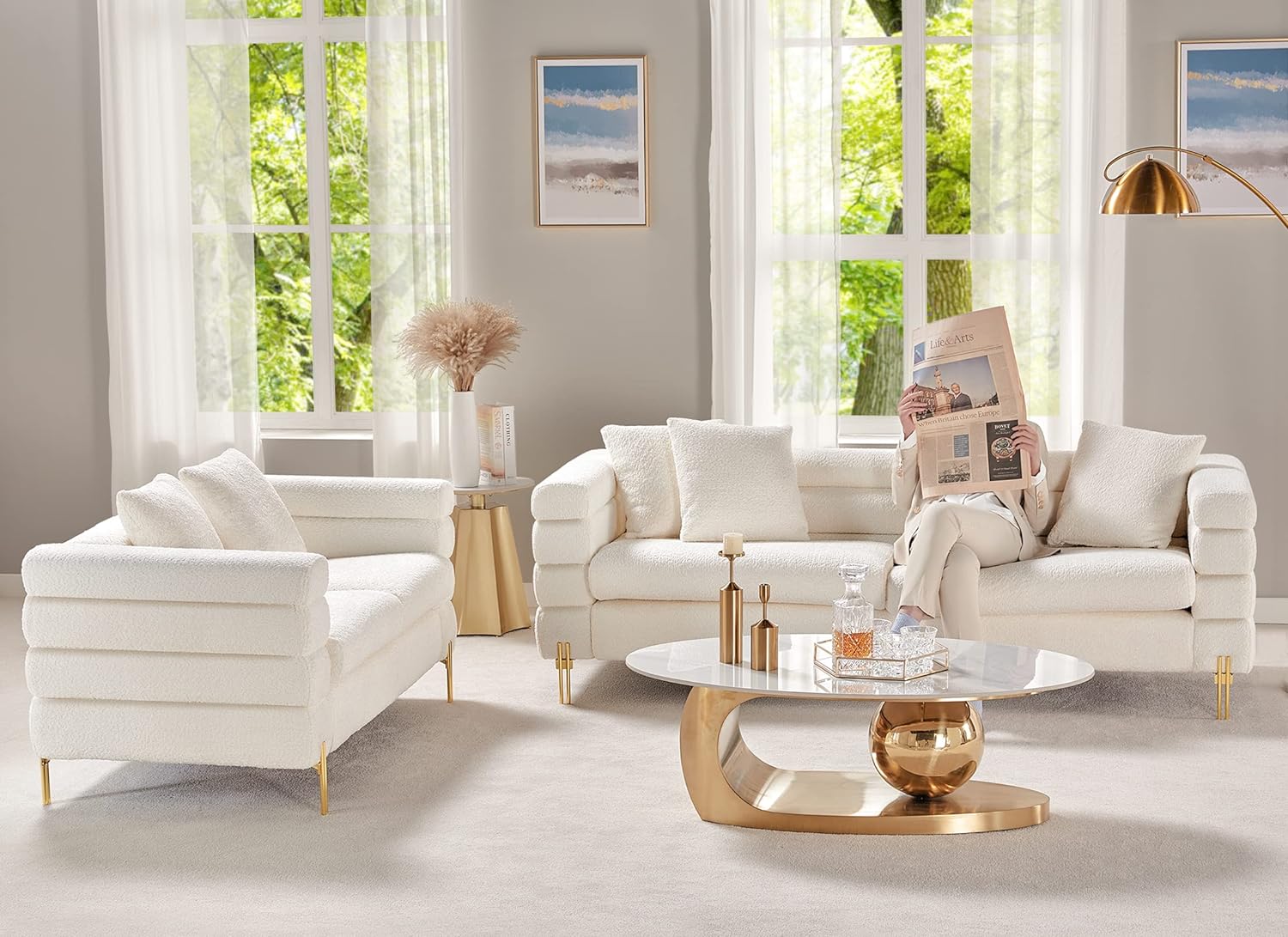 Kylie Bouclé Elegance Sofa