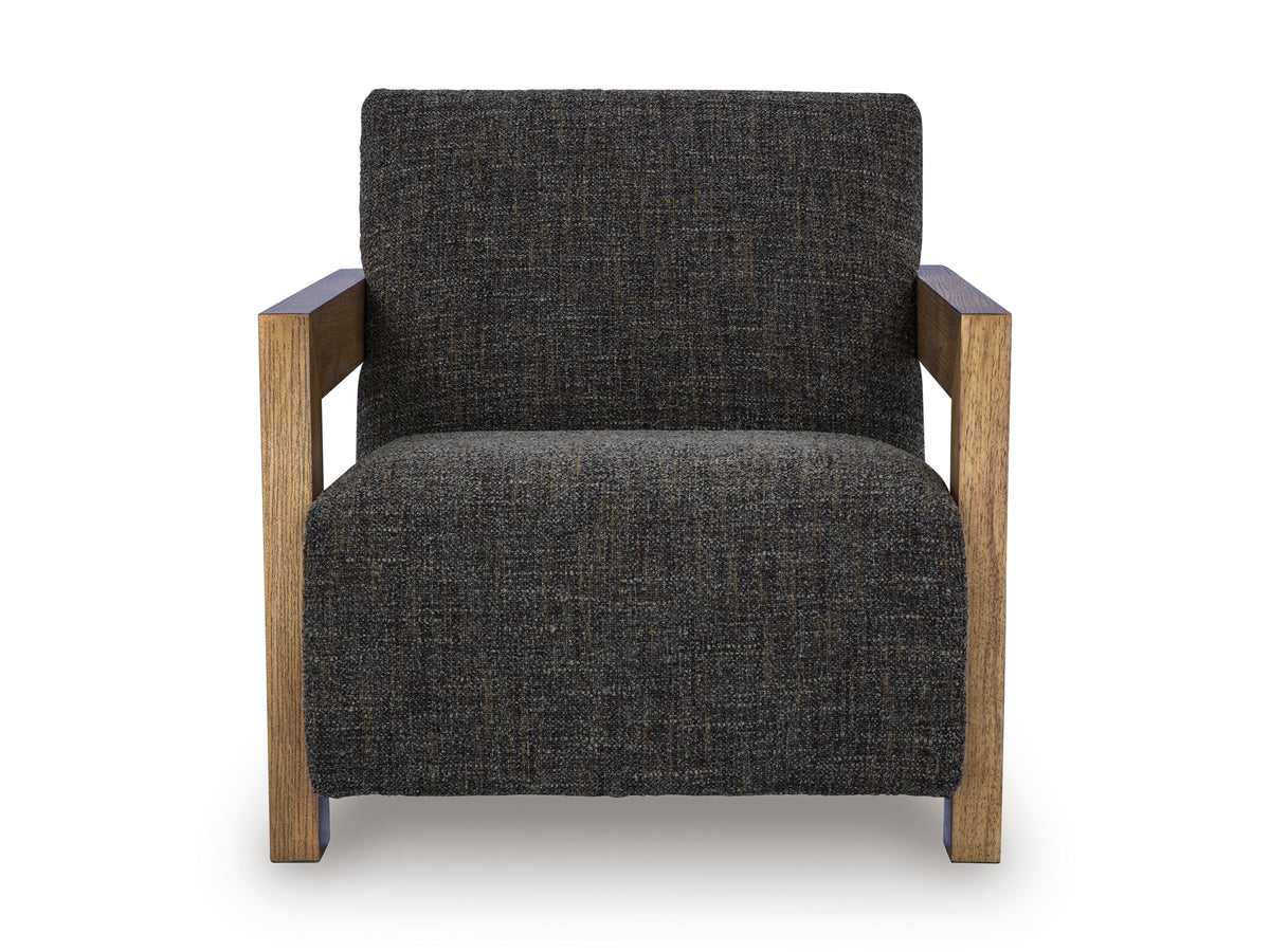 Dorney Accent Chair - Charcoal/Brown