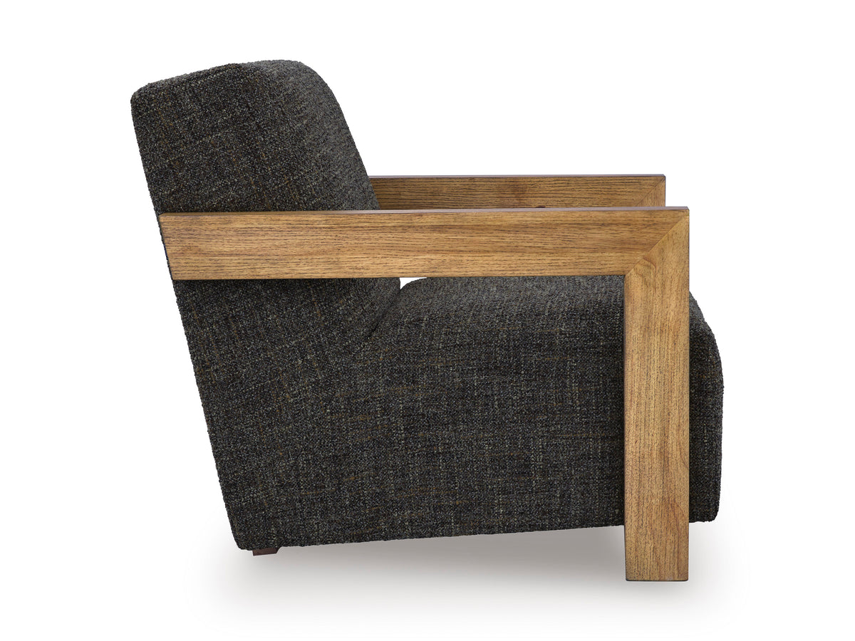 Dorney Accent Chair - Charcoal/Brown