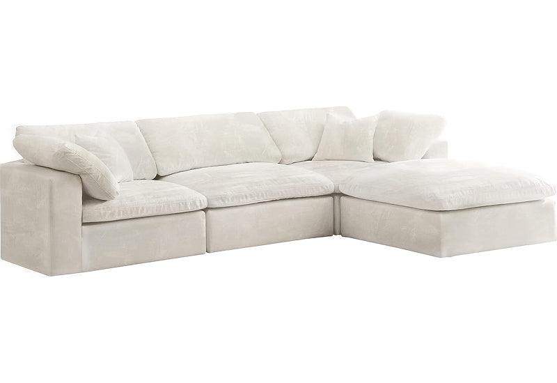 Dream Cloud Couch Down Filled Cream Sectional
