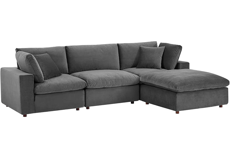 Dream Cloud Couch Down Filled Gray Sectional