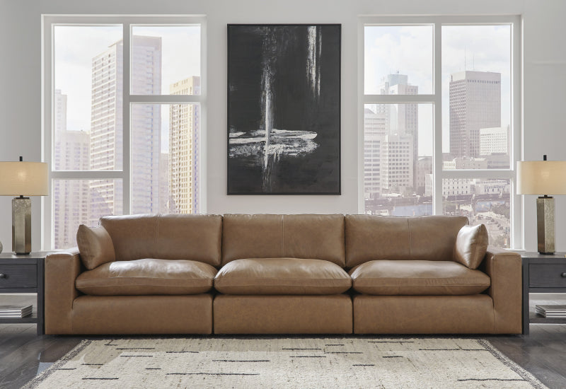 Emilia Leather Cloud Sectional