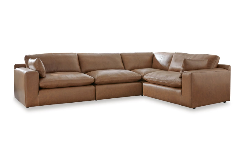 Emilia Leather Cloud Sectional