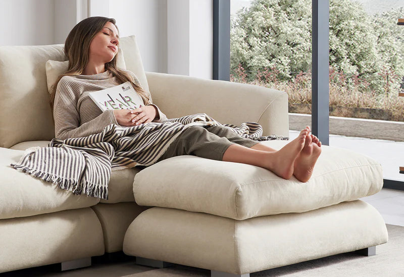 Feather Ottoman