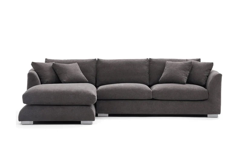 Gray Belle Feather Cloud Couch Sectional