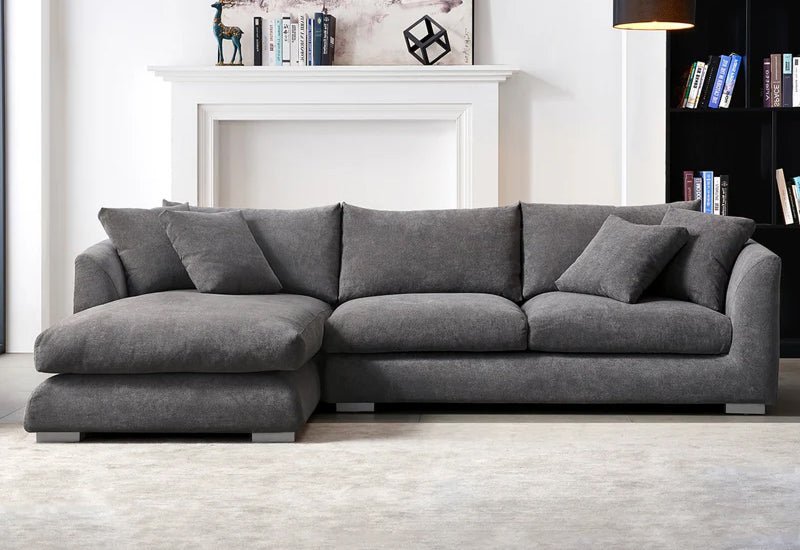 Gray Belle Feather Cloud Couch Sectional