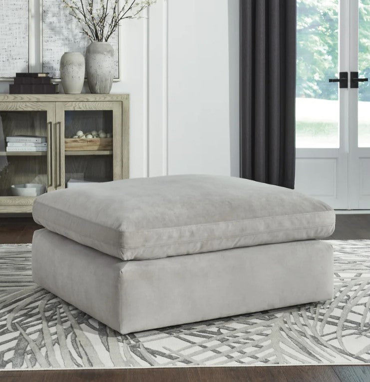 Sophie Grey Oversized Ottoman