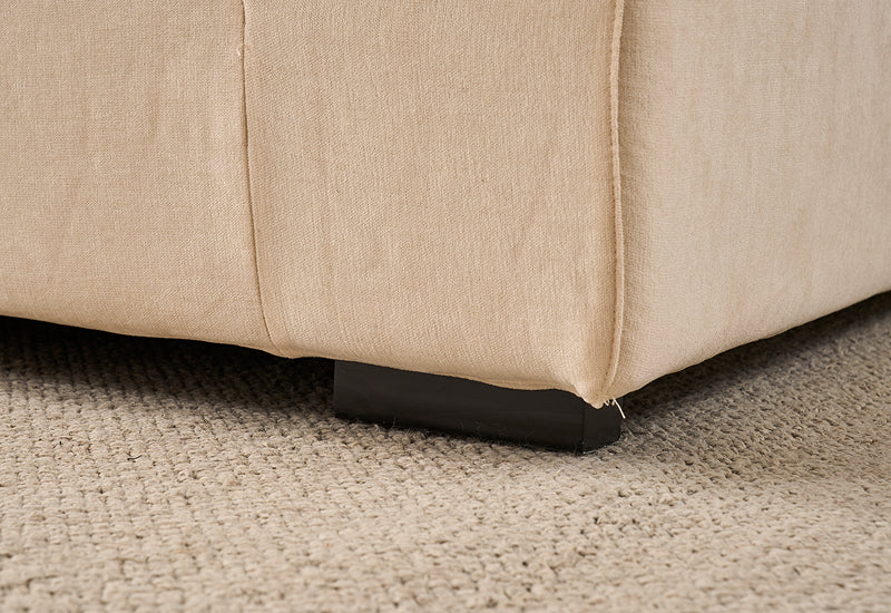 Snuggle Beige Down Filled Cloud Couch