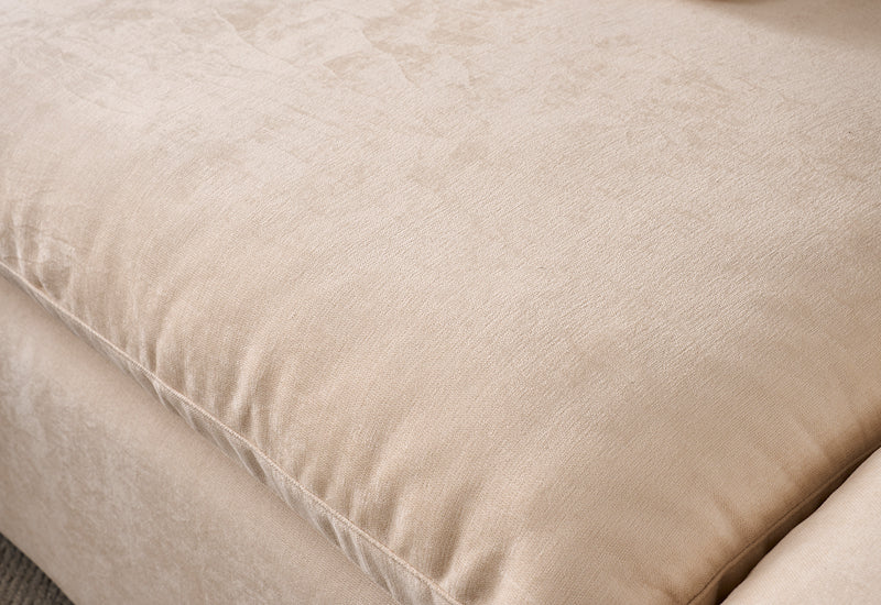 Snuggle Beige Down Filled Cloud Couch