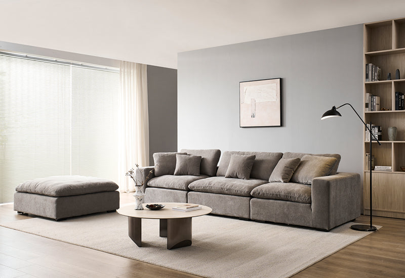Snuggle Grey Down Filled Cloud Couch
