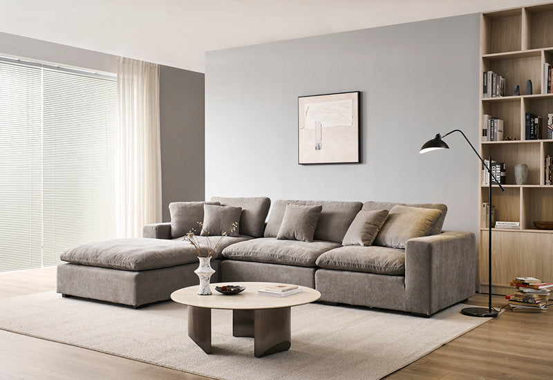 Snuggle Grey Down Filled Cloud Couch