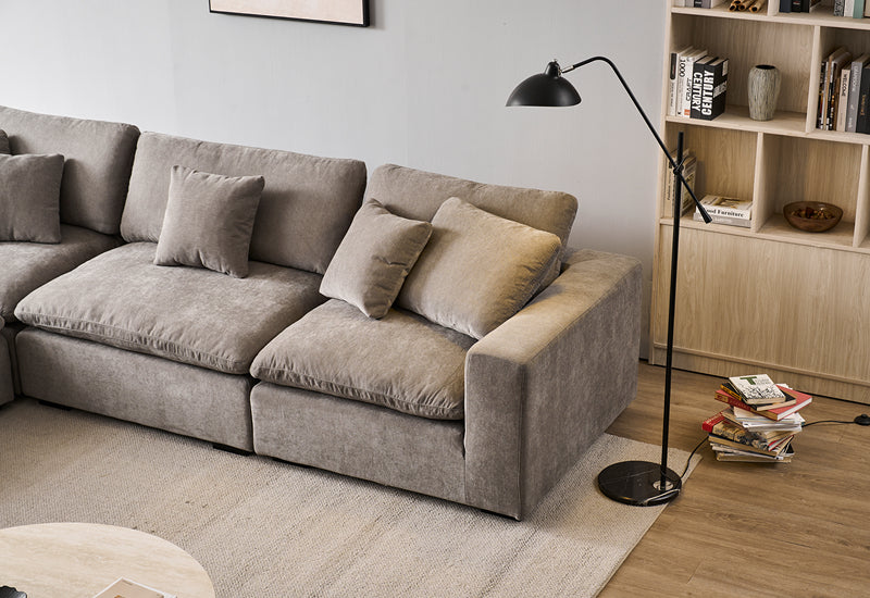 Snuggle Grey Down Filled Cloud Couch