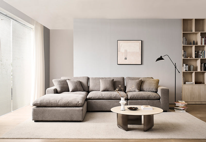 Snuggle Grey Down Filled Cloud Couch