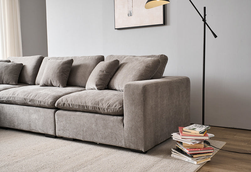 Snuggle Grey Down Filled Cloud Couch