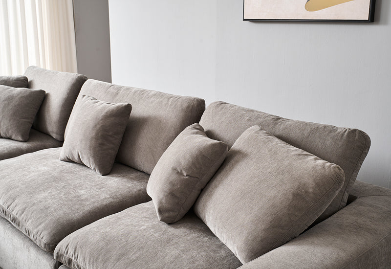 Snuggle Grey Down Filled Cloud Couch