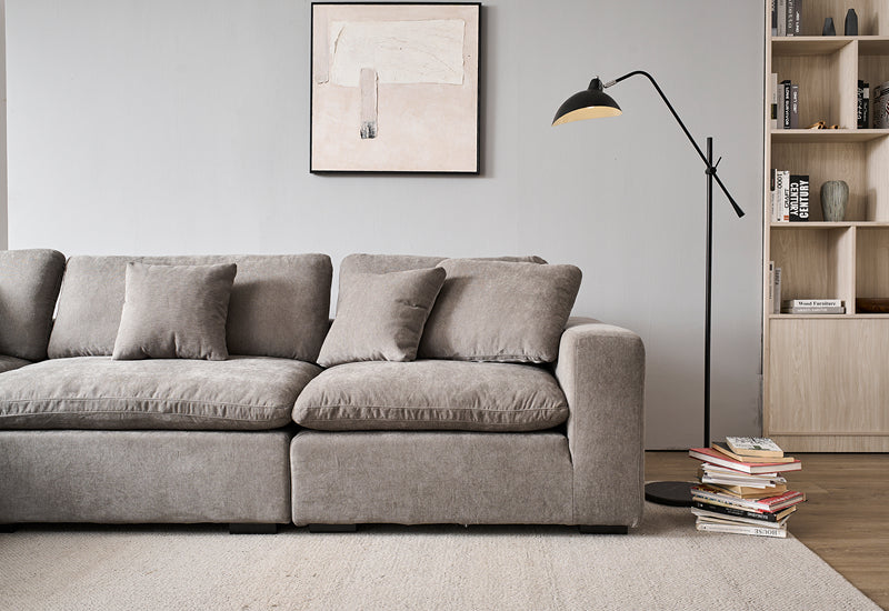 Snuggle Grey Down Filled Cloud Couch