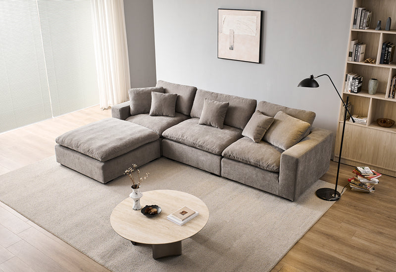 Snuggle Grey Down Filled Cloud Couch