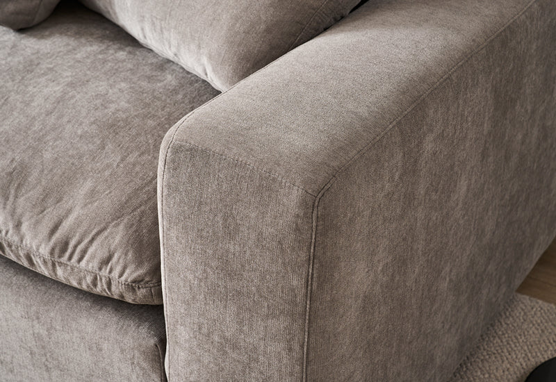 Snuggle Grey Down Filled Cloud Couch
