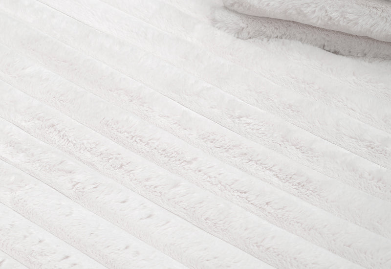 Dream Snuggle White Oversized Corduroy Chaise Sofa
