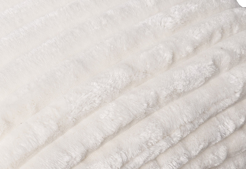 Dream White Corduroy Sectional