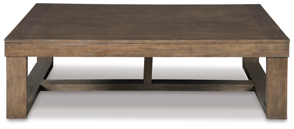 Close up view of Cariton Coffee Table with white background