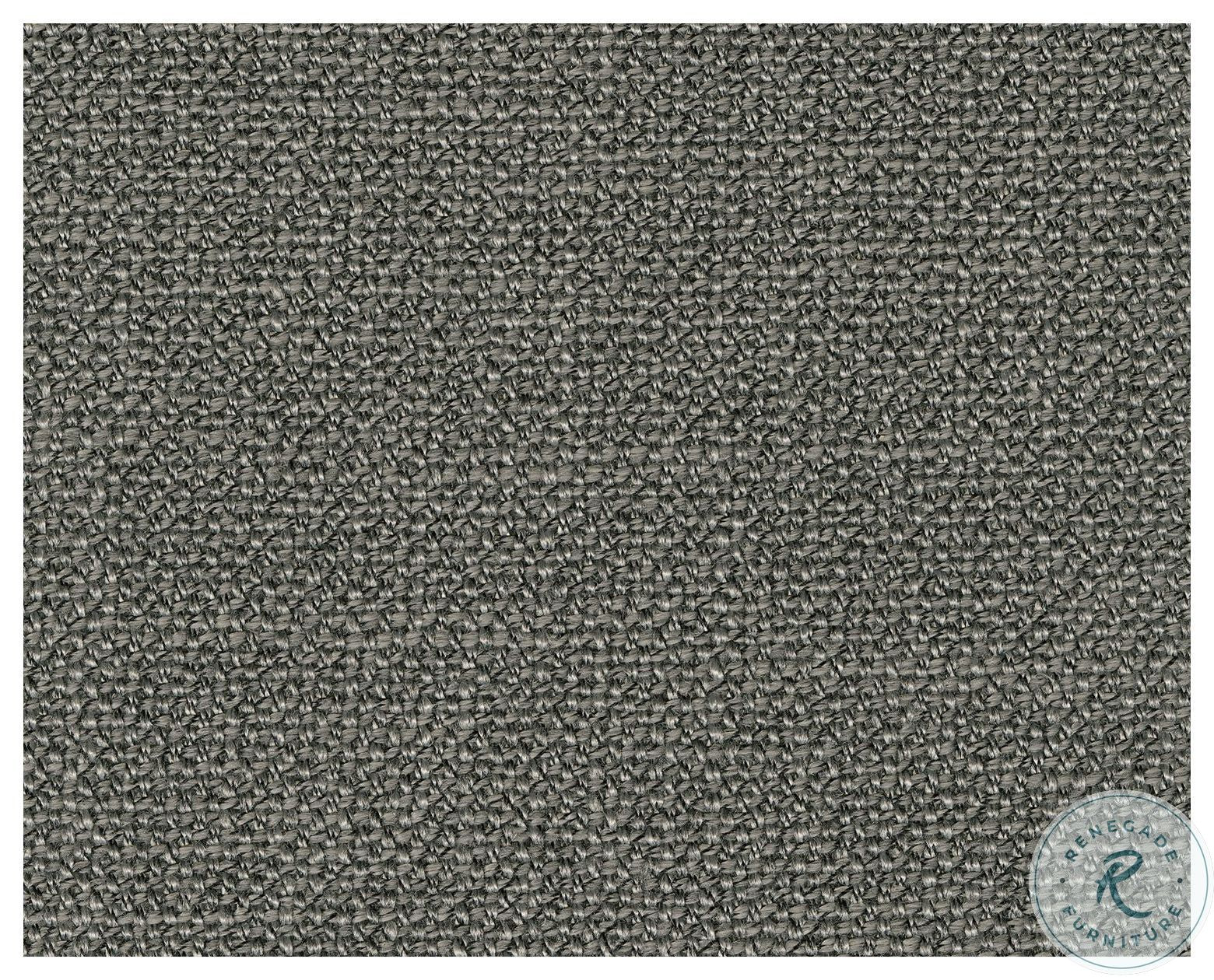 Elyza Smoke Oversized Ottoman material close up