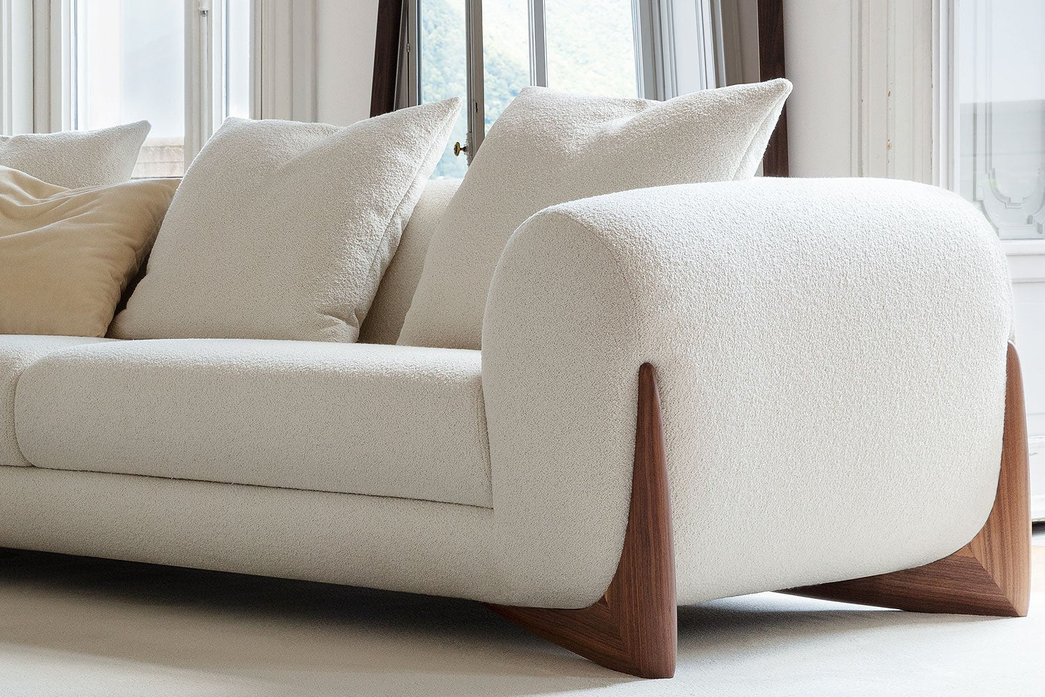 Luna Bouclé Sofa Italian-Inspired Minimal Luxury Design