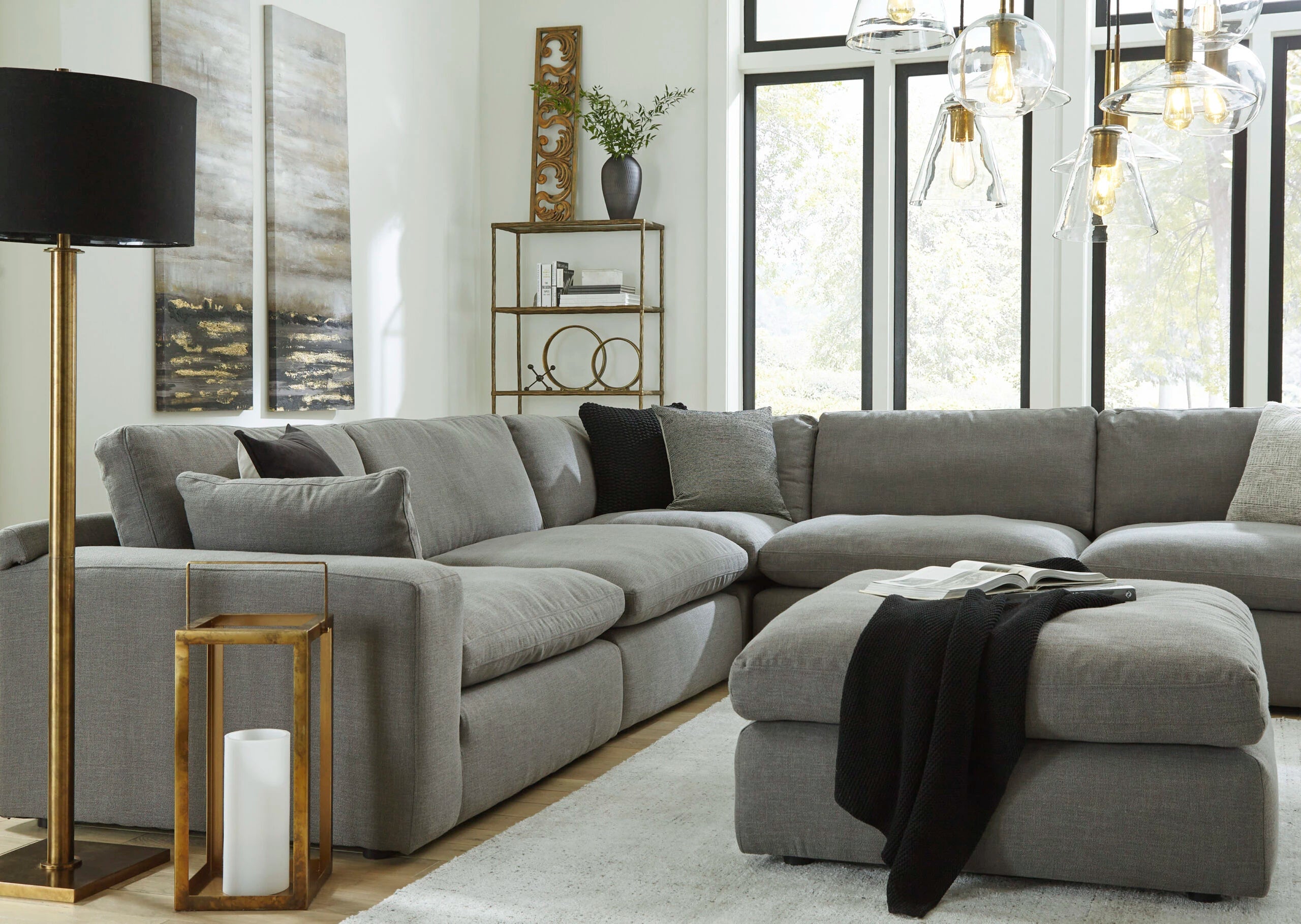 Elyza Smoke™ Cloud Sectional