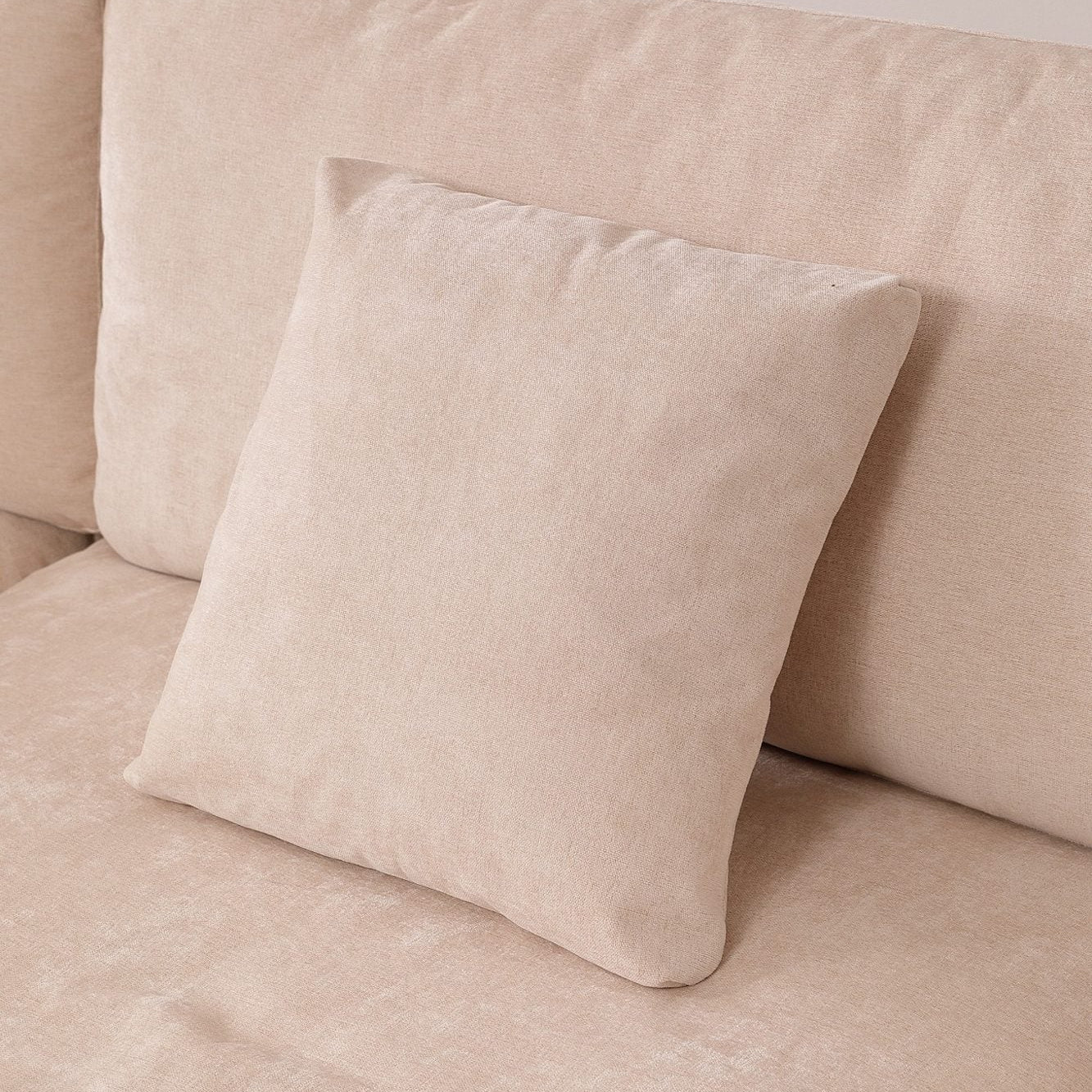 Snuggle Beige Down Filled 5 Piece Cloud Couch