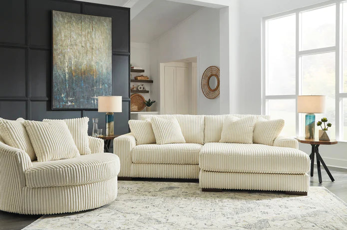 Lindyn Ivory Small Chaise Sectional