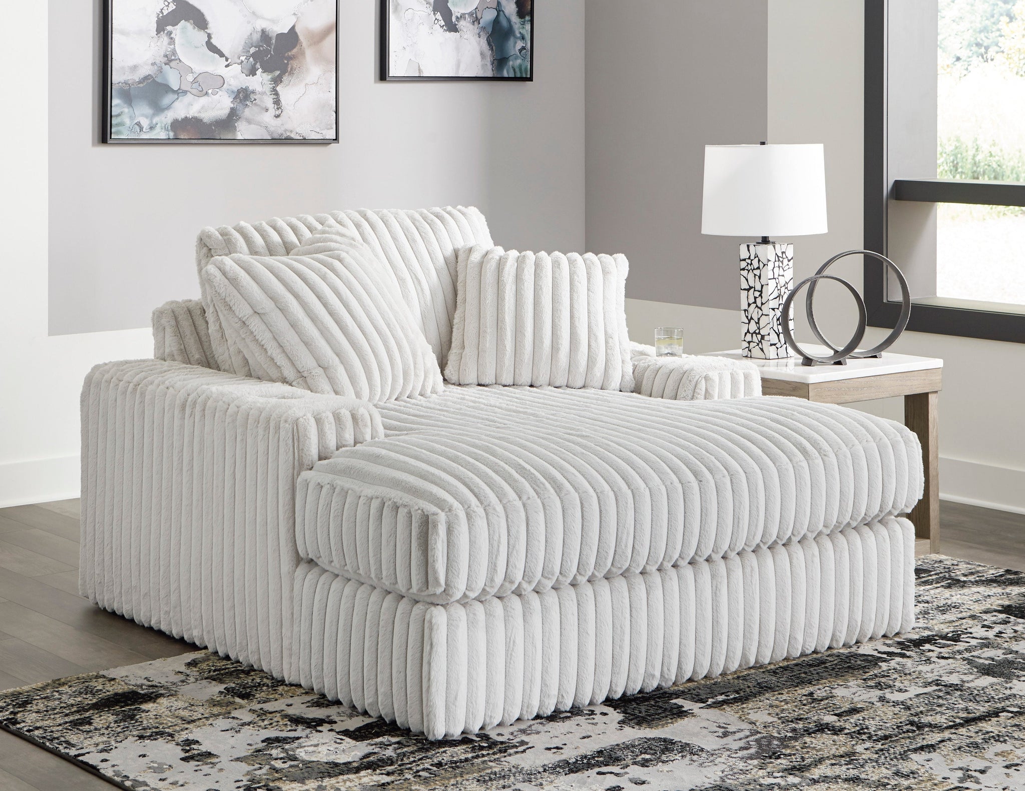 Dream Snuggle Oversized Corduroy Chaise Sofa