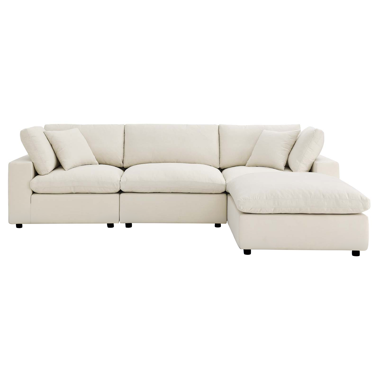 Dream Cloud Couch Down Filled Beige Sectional