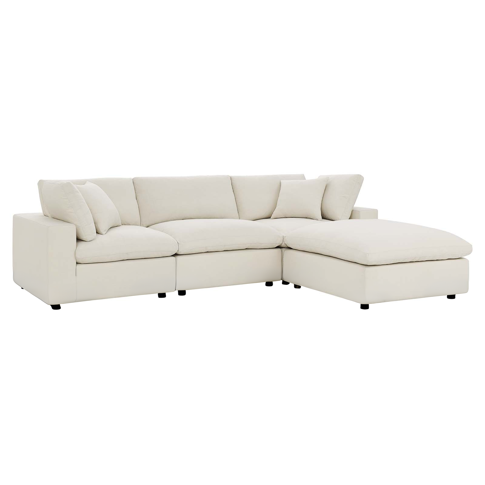 Dream Cloud Couch Down Filled Beige Sectional