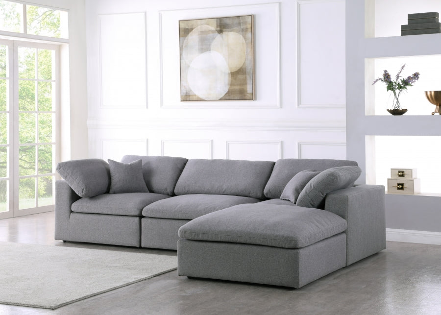 Dream Cloud Couch Down Filled Grey Sectional