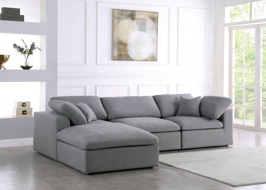 Dream Cloud Couch Down Filled Grey Sectional