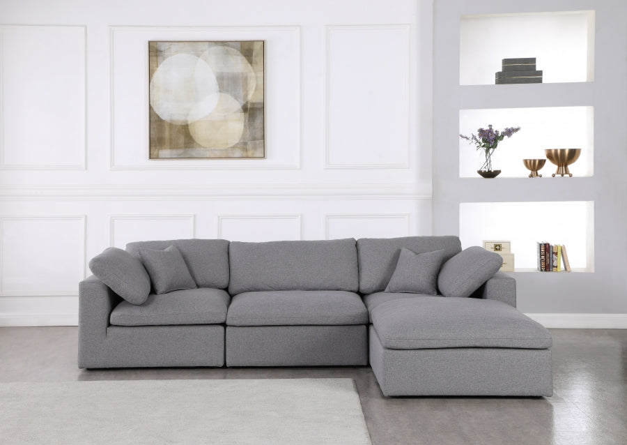 Dream Cloud Couch Down Filled Grey Sectional