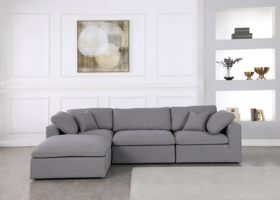 Dream Cloud Couch Down Filled Grey Sectional