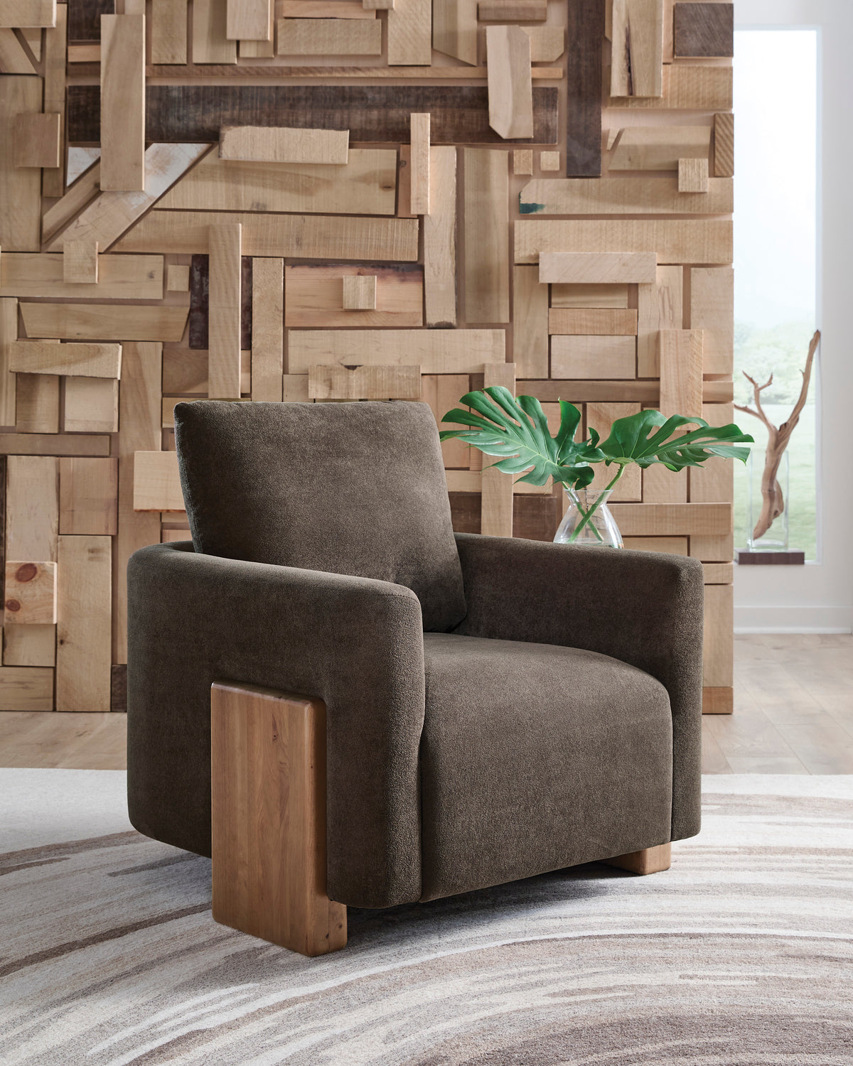 Ashley Dairlett accent chair in a styled living space