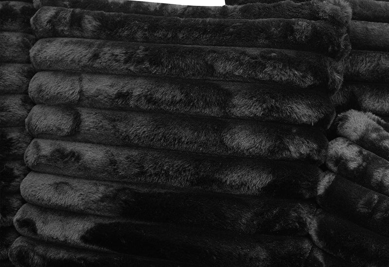 Dream Black Corduroy Chaise Sofa