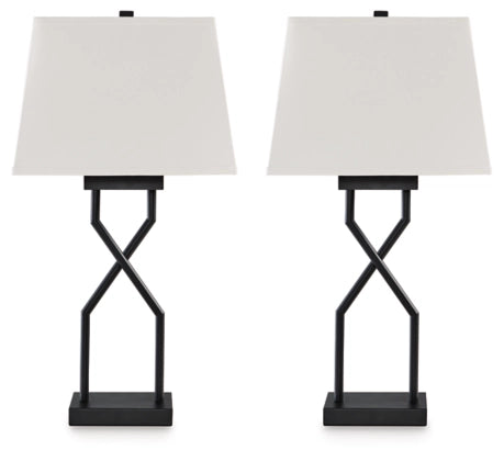 Two Brookthrone table lamps with white background