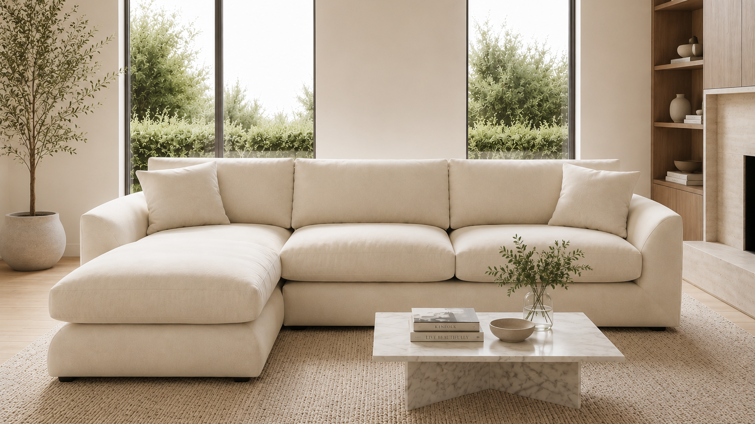 Belle Feather Cloud Couch Sectional