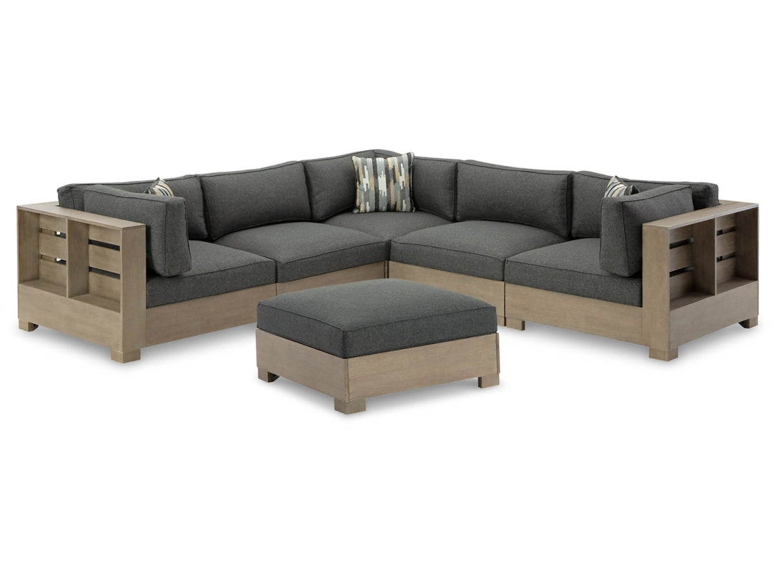 Citrine Park Outdoor Sectional with Ottoman