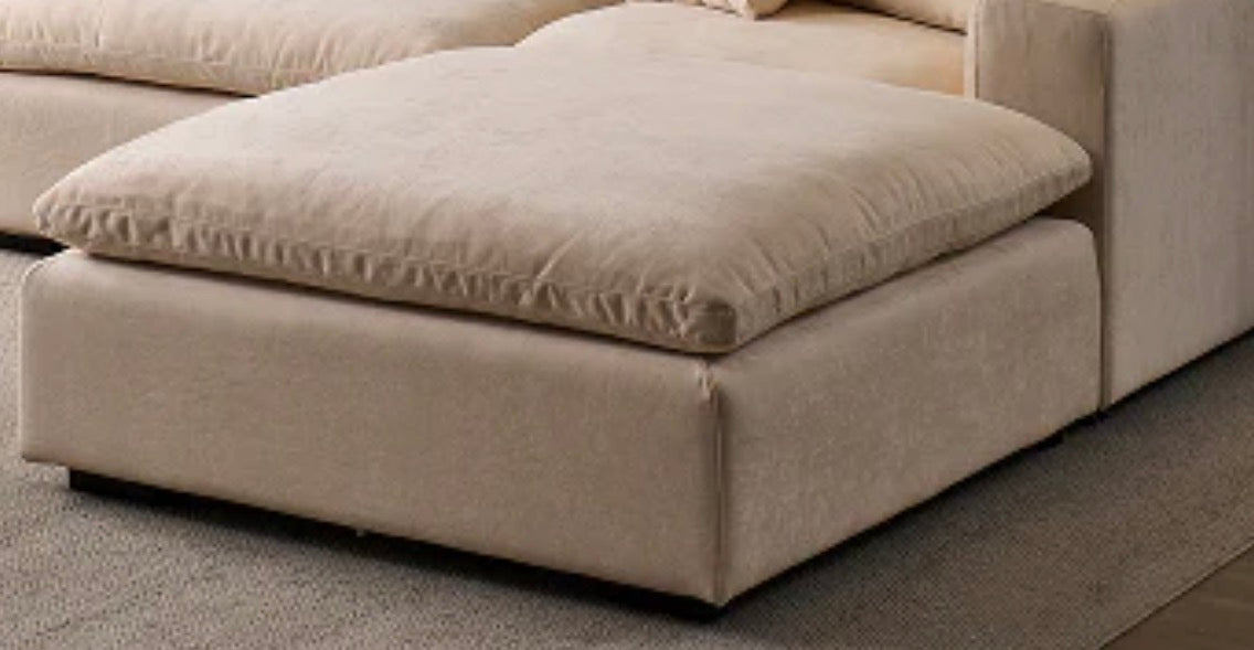 Snuggle Grey Ottoman