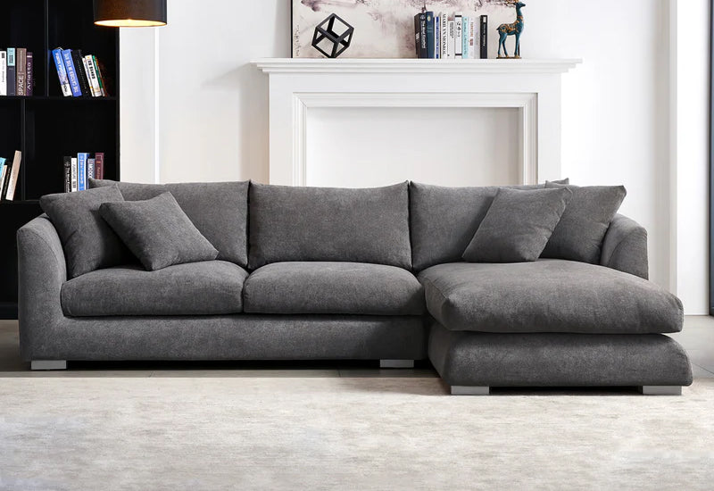 Gray Belle Feather Cloud Couch Sectional