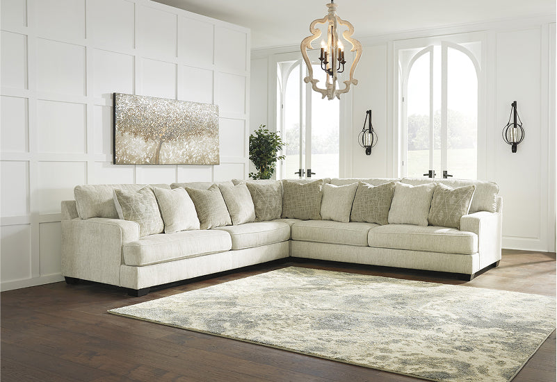 Rawcliffe 3-Piece Sectional In Parchment by Ashley Furniture