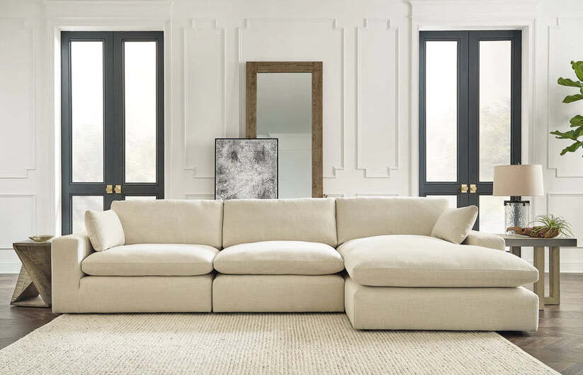 Beige cloud store couch